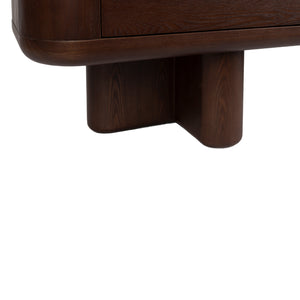  Modern European furniture - Walnut Finished 2-Door Sideboard - www.oroa.com | Oroa.com