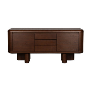   Modern European furniture - Walnut Finished 2-Door Sideboard - www.oroa.com | Oroa.com