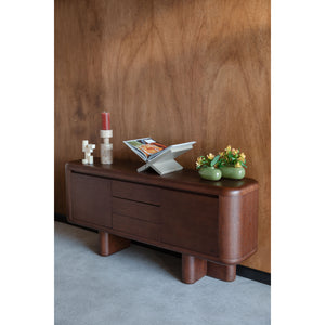   Modern European furniture - Walnut Finished 2-Door Sideboard - www.oroa.com | Oroa.com