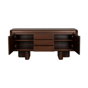   Modern European furniture - Walnut Finished 2-Door Sideboard - www.oroa.com | Oroa.com