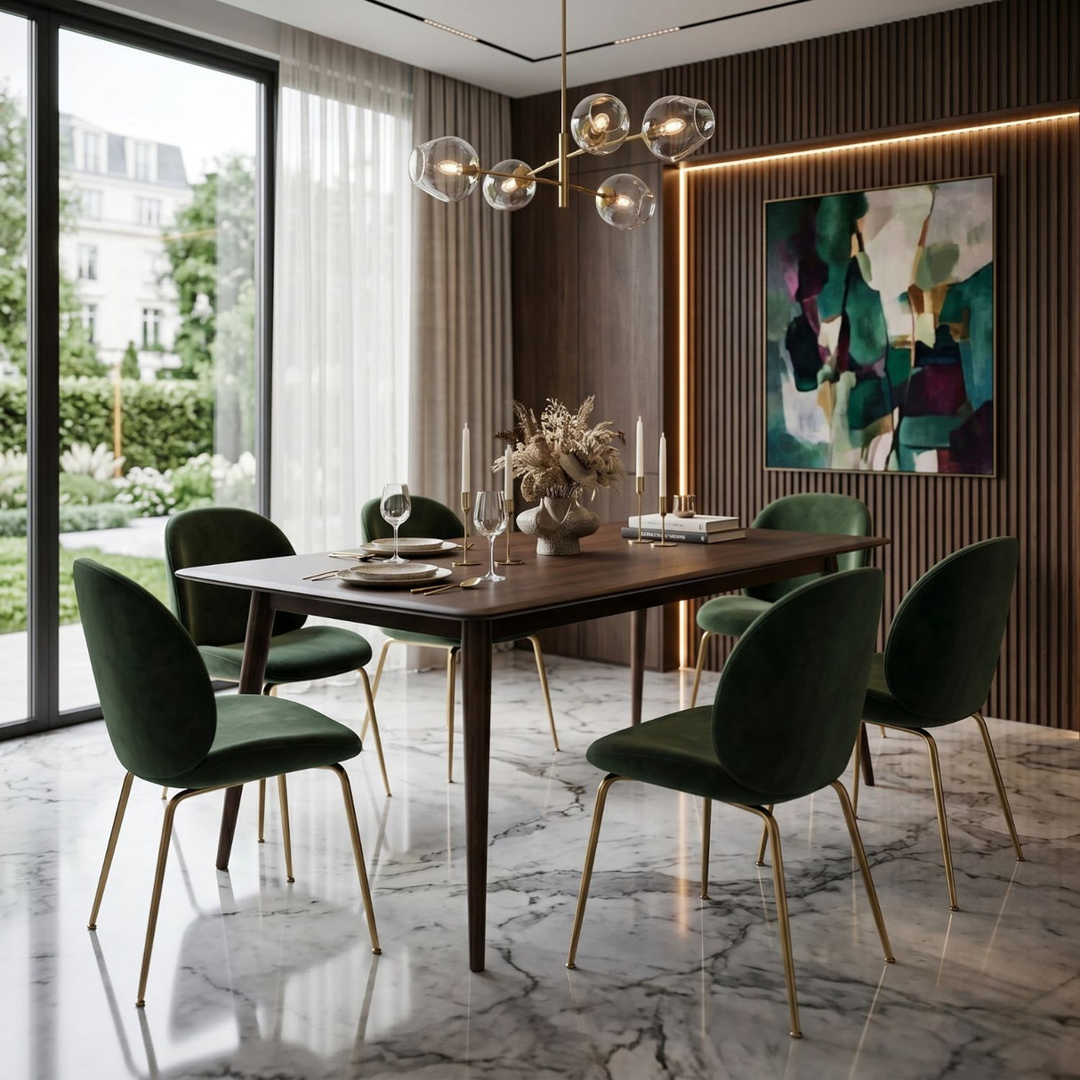   Modern European furniture - Brown Solid Wood Dining Table - www.oroa.com | Oroa.com