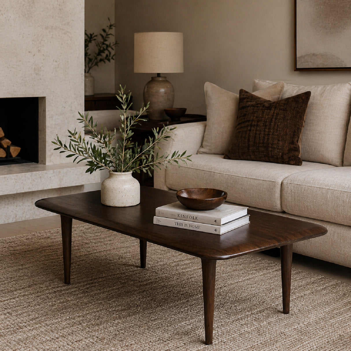   Modern European furniture - Brown Solid Wood Coffee Table - www.oroa.com | Oroa.com