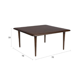   Modern European furniture - Brown Wood Square Coffee Table - www.oroa.com | Oroa.com