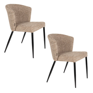   Modern European furniture - Curved-Back Dining Chairs (2) - www.oroa.com | Oroa.com