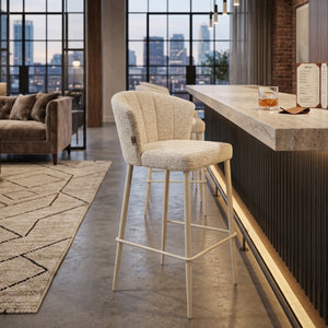   Modern European furniture - Upholstered Counter Stools (2) - www.oroa.com | Oroa.com