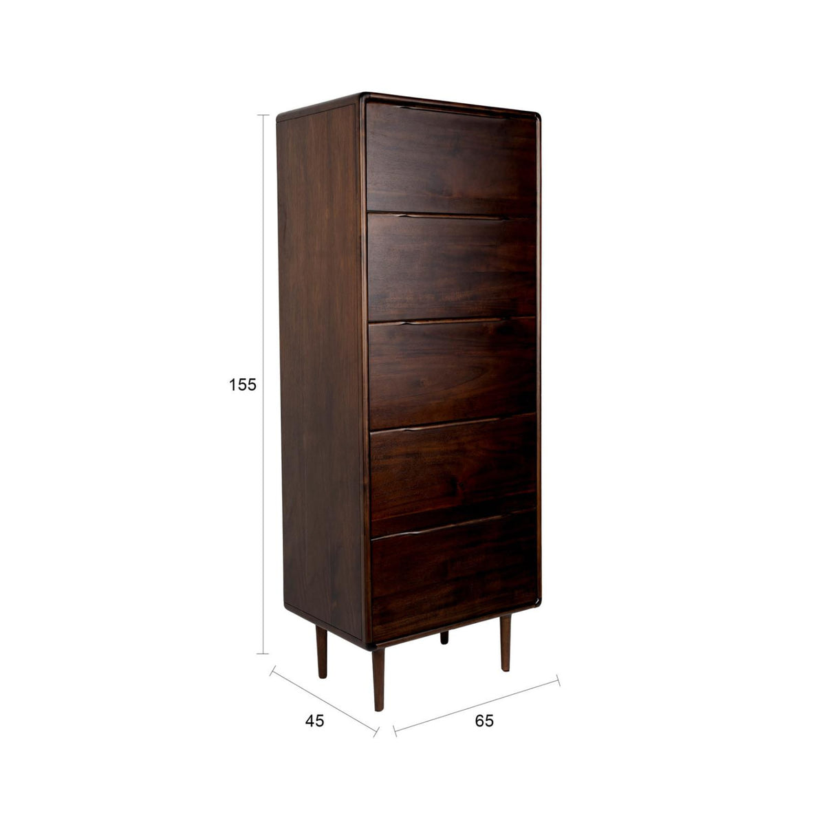   Modern European furniture - Solid Wood 5-Drawer Chest - www.oroa.com | Oroa.com