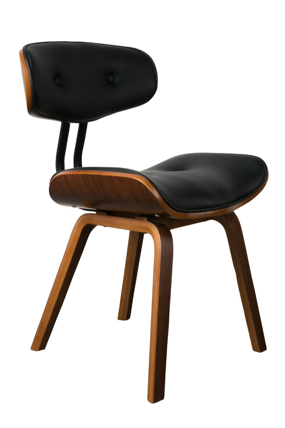 50s Inspired Padded Dining Chair | Dutchbone Blackwood | Oroa.com
