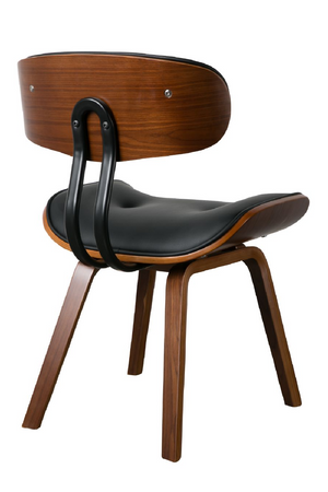 50s Inspired Padded Dining Chair | Dutchbone Blackwood | Oroa.com