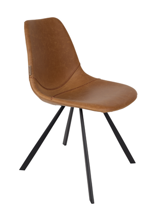 Leather Upholstered Dining Chairs (2) | Dutchbone Franky | OROA.com