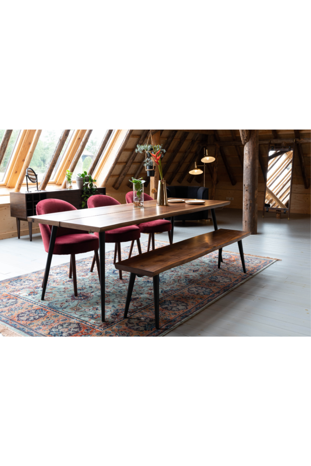 Fabric Upholstered Dining Chairs (2) | Dutchbone Barbara | Oroa.com