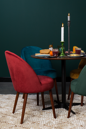Fabric Upholstered Dining Chairs (2) | Dutchbone Barbara | Oroa.com