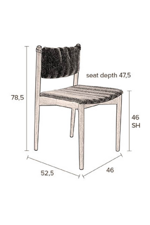 Shear Dining Chairs (2) | Dutchbone Torrance | Oroa.com