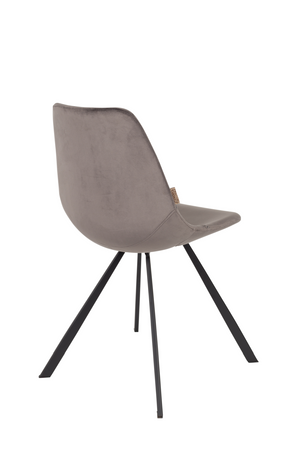 Velvet Upholstered Dining Chairs (2) | Dutchbone Franky | OROA.com