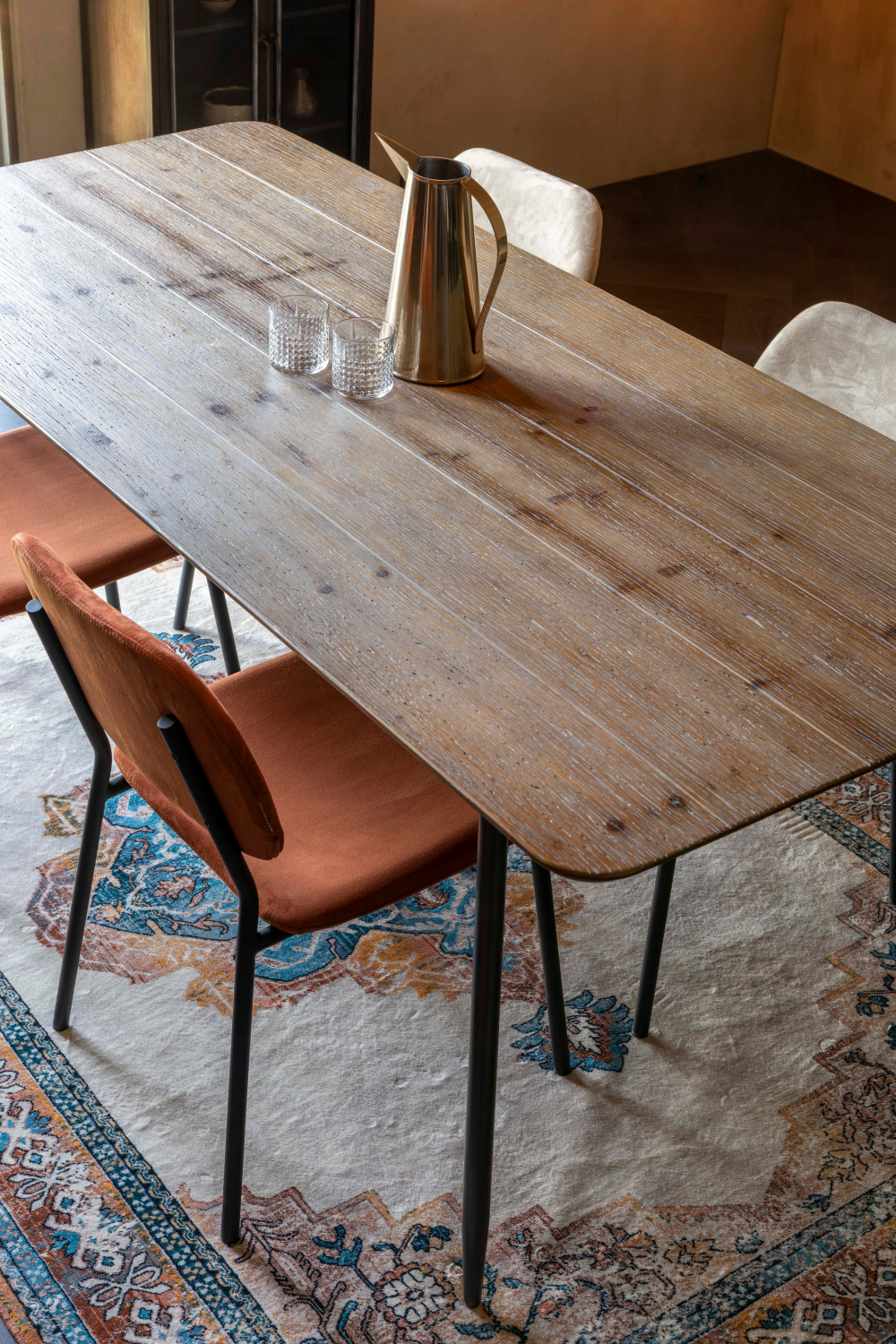 Upholstered Dining Chair Set (2) | Dutchbone Darby | OROA.com