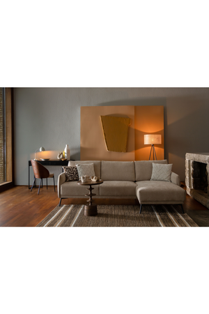 Beige Fabric Dining Chairs (2) | Dutchbone Rodin | OROA.com