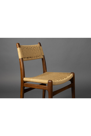 Knitted Cord Dining Chairs (2) | Dutchbone Cecile | OROA.com