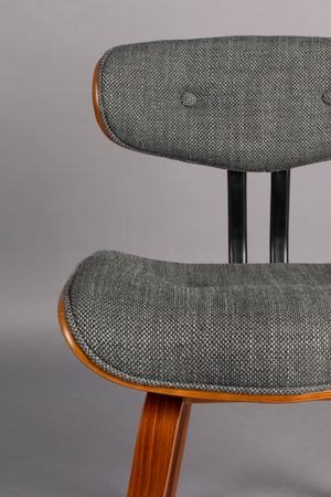50s Inspired Padded Dining Chair | Dutchbone Blackwood | Oroa.com
