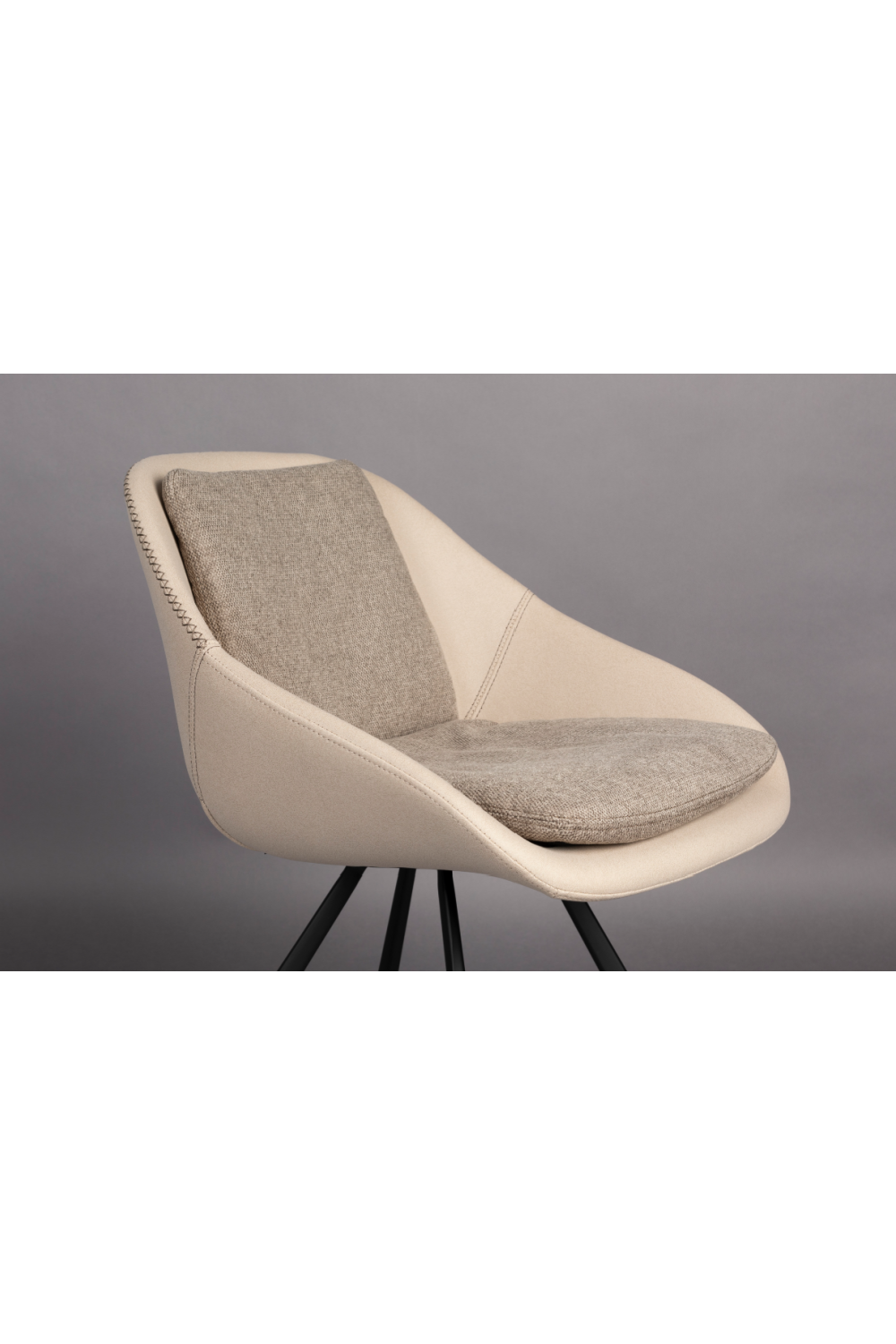 Upholstered Shell Dining Chairs (2) | Dutchbone Wakefield | OROA.com