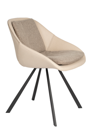 Upholstered Shell Dining Chairs (2) | Dutchbone Wakefield | OROA.com