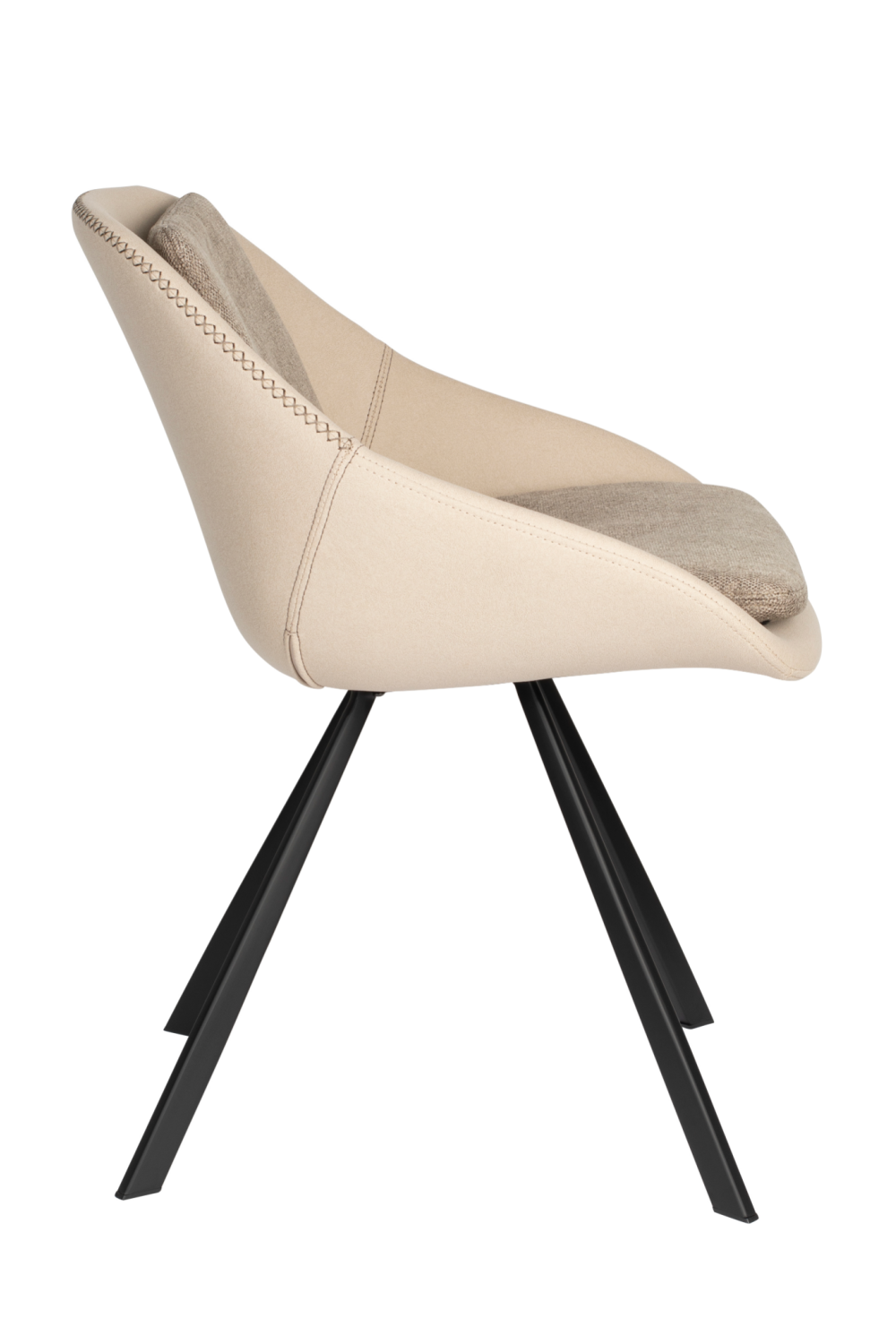 Upholstered Shell Dining Chairs (2) | Dutchbone Wakefield | OROA.com