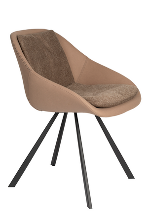 Upholstered Shell Dining Chairs (2) | Dutchbone Wakefield | OROA.com