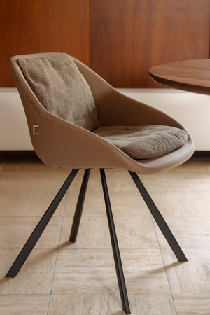 Upholstered Shell Dining Chairs (2) | Dutchbone Wakefield | OROA.com