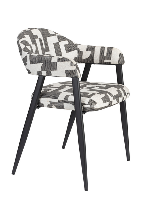 Graphic Patterned Dining Chair (2) | Dutchbone Miyo | OROA.com