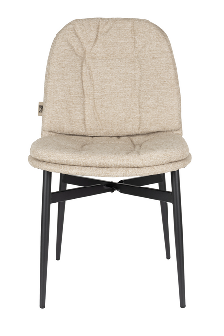 Fabric Upholstered Dining Chair (2) | Dutchbone Jade | OROA.com