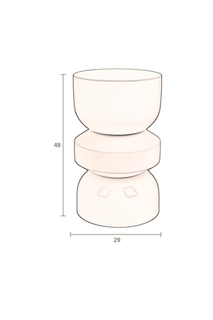 Modern Iron Stool | Dutchbone Apollo | OROA.com