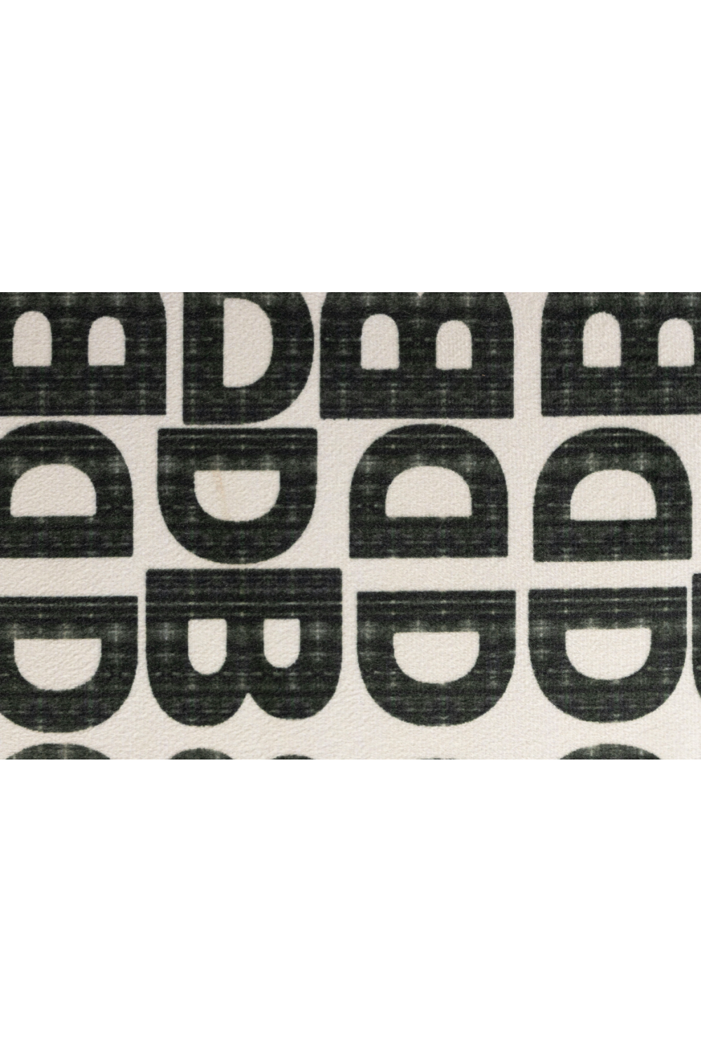 Letter Print Square Stool | Dutchbone Monogram | OROA.com