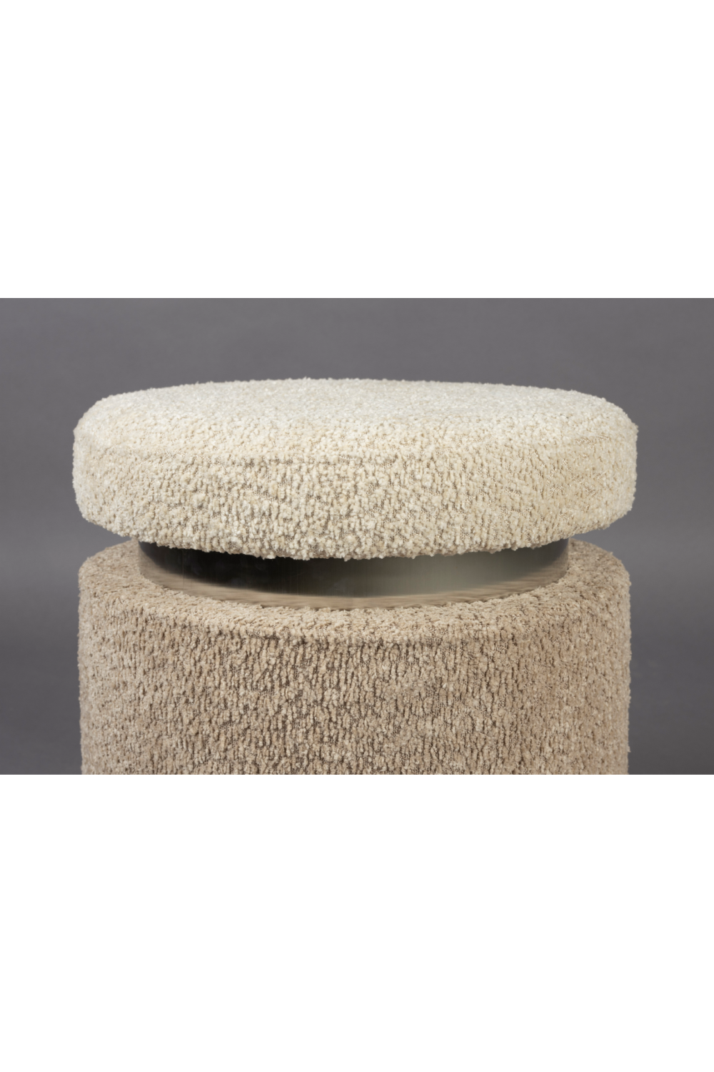 Two-Toned Boucle Stool | Dutchbone Sen | Oroa.com