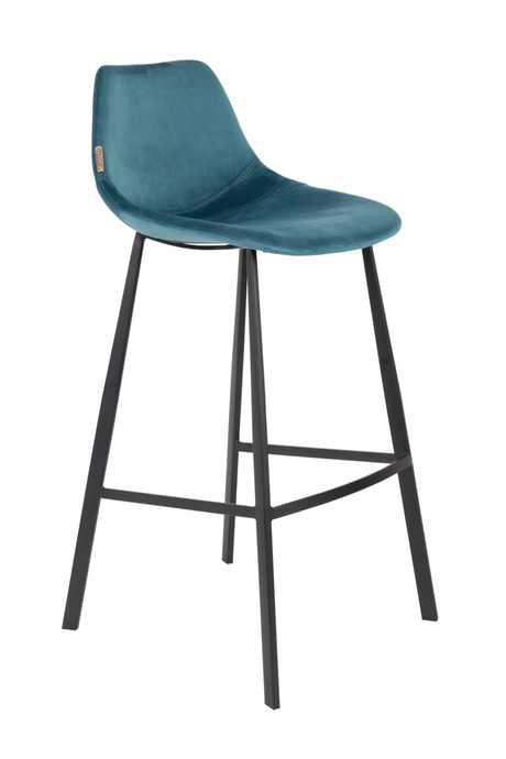   Velvet Upholstered Bar Stools (2) | Oroa.com