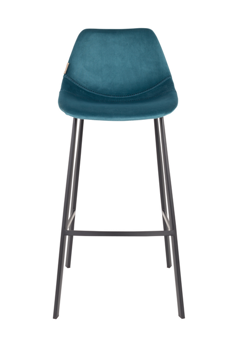   Velvet Upholstered Bar Stools (2) | Oroa.com