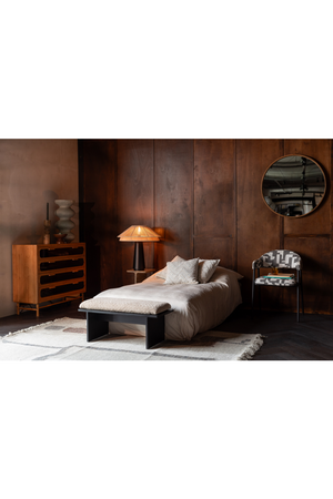 Brown Upholstered Bench | Dutchbone Shiho | OROA.com