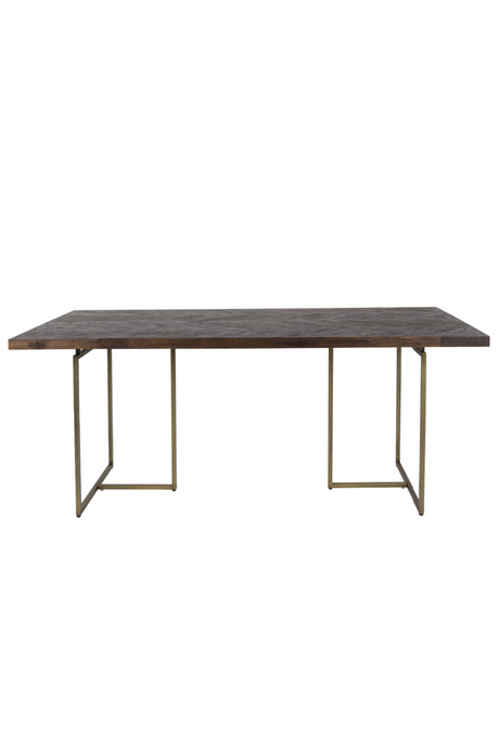Vintage Brass Dining Table | Dutchbone Class | Oroa.com