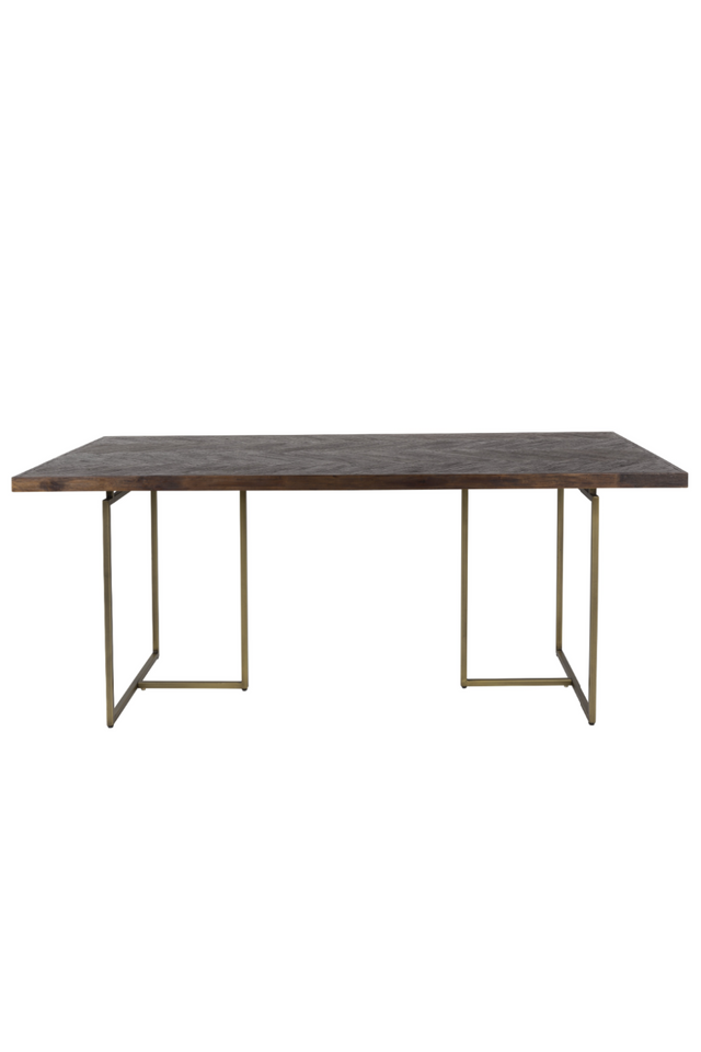 Vintage Brass Dining Table | Dutchbone Class | Oroa.com