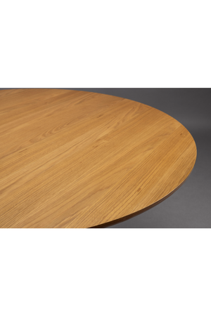 Round Oak Modern Dining Table | Dutchbone Barlet | OROA.com