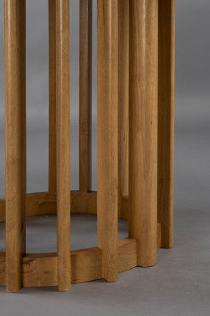 Round Oak Modern Dining Table | Dutchbone Barlet | OROA.com