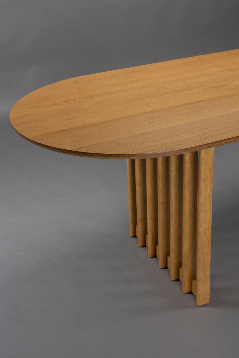 Oval Oak Adjustable Dining Table | Dutchbone Barlet | OROA.com