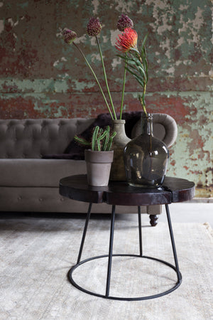 Black Teak Side Table | Dutchbone Kraton | OROA.com