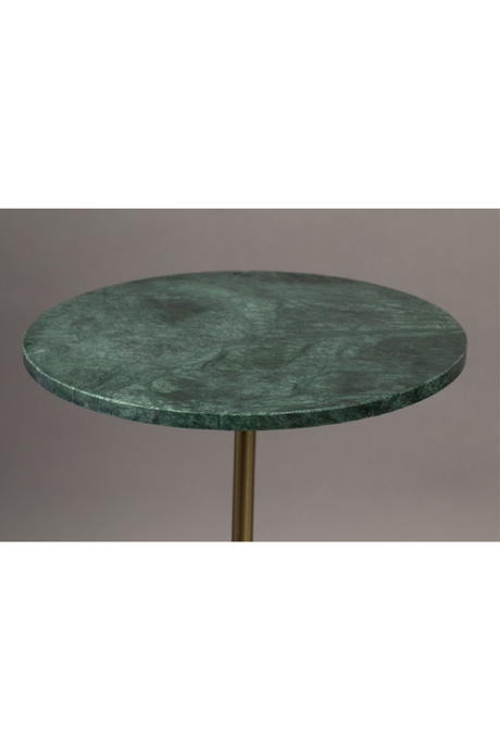 Green Round Marble End Table | Dutchbone Gunnar | Oroatrade.com