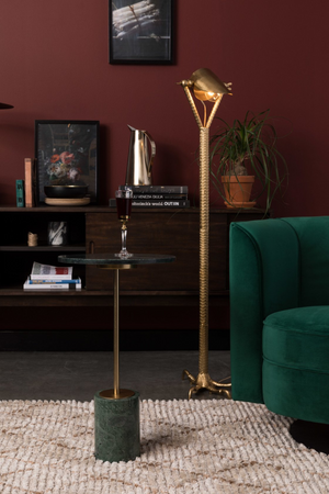 Green Round Marble End Table | Dutchbone Gunnar | Oroatrade.com