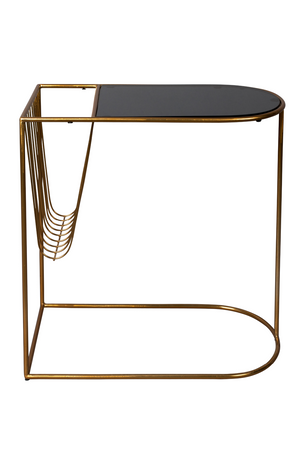 Black Magazine Holder End Table | Dutchbone Eileen | DutchFurniture.com