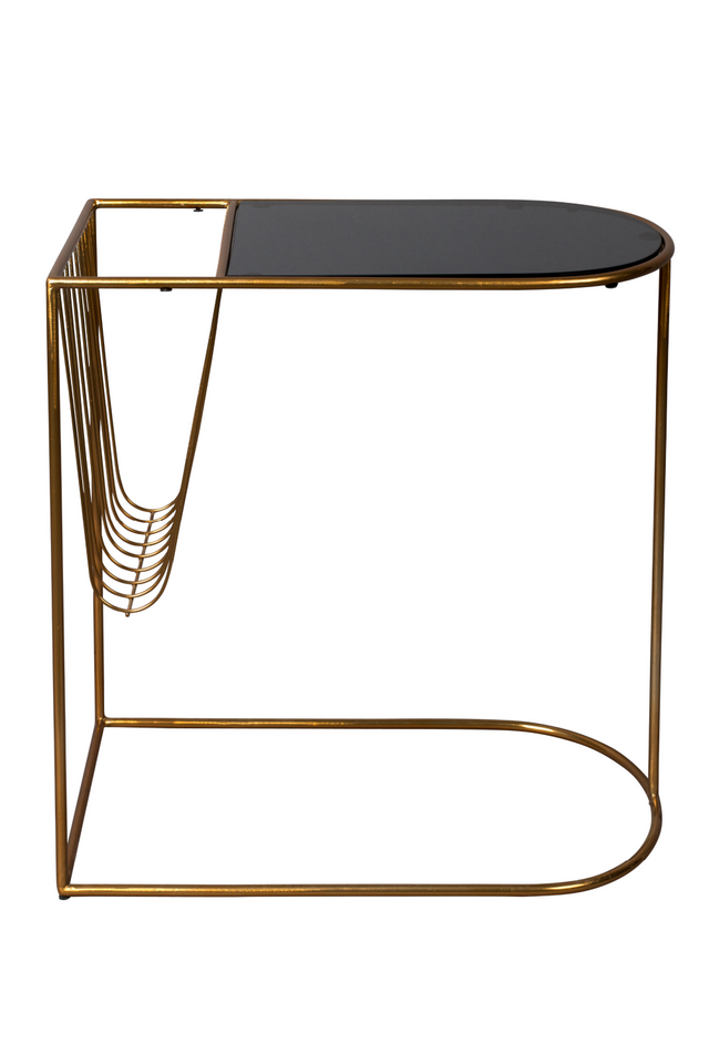 Black Magazine Holder End Table | Dutchbone Eileen | DutchFurniture.com