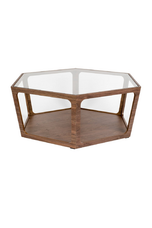 Glass Hexagon Coffee Table | Dutchbone Sita | DutchFurniture.com