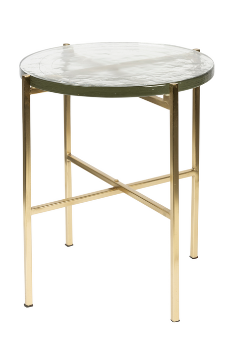 Casted Glass Side Table | Dutchbone Vidrio | OROA.com