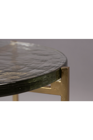 Casted Glass Side Table | Dutchbone Vidrio | OROA.com