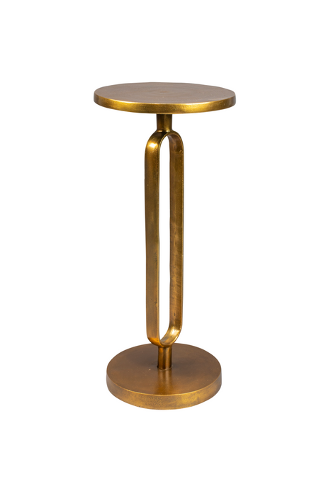 Gold Retro Side Table | Dutchbone Sandook | OROA.com