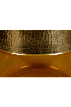 Tinted Glass Base Side Table | Dutchbone Cave | OROA.com