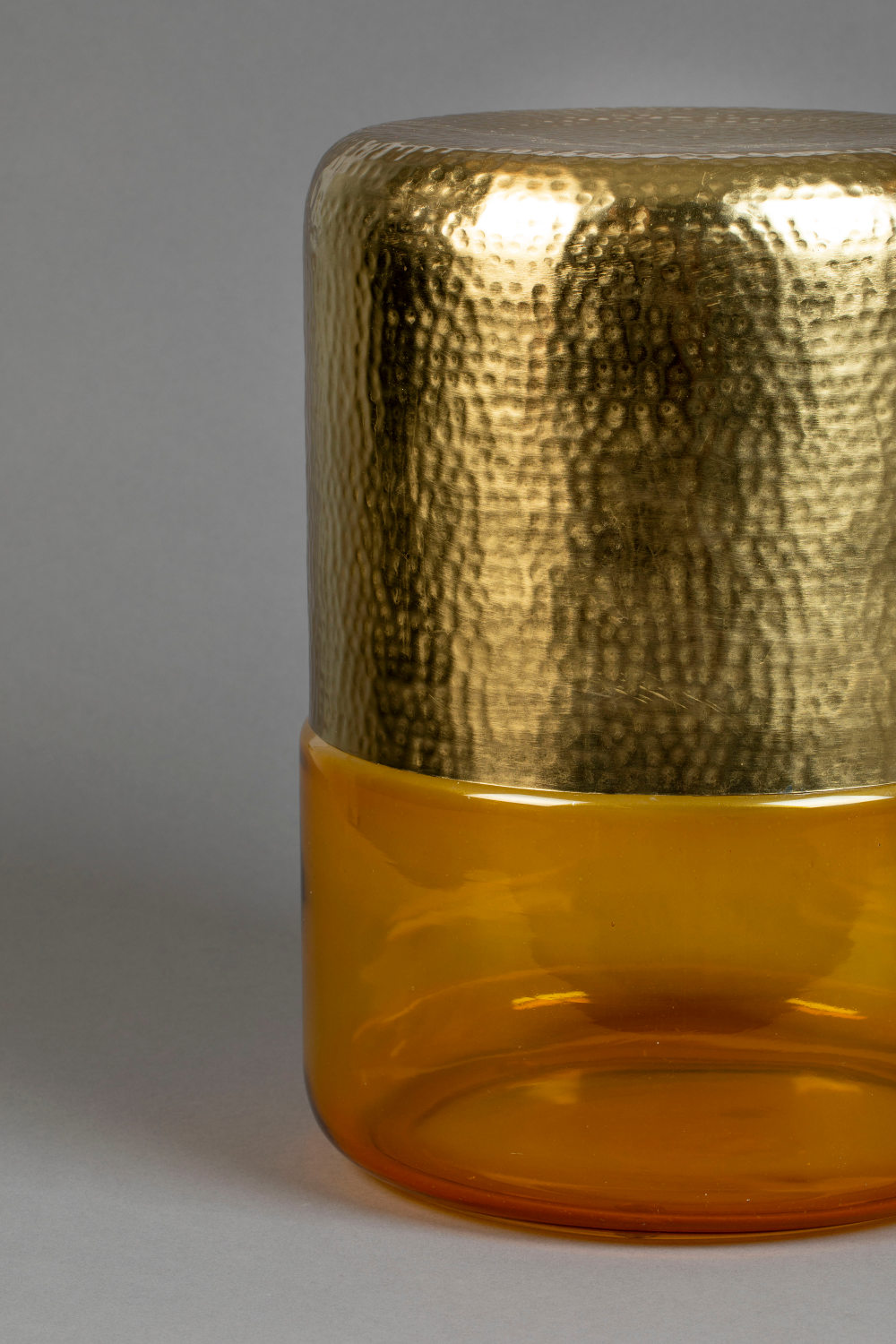 Tinted Glass Base Side Table | Dutchbone Cave | OROA.com